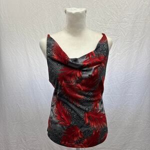 Formula X Y2K Red Floral Cami Top
